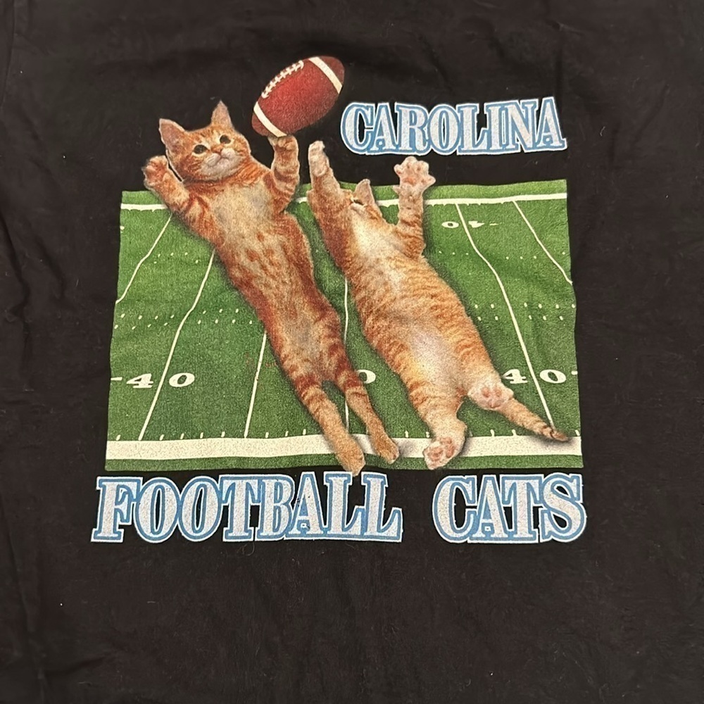 EUC Carolina Panthers Kids T-shirt Black Size XS - Picture 2 of 3
